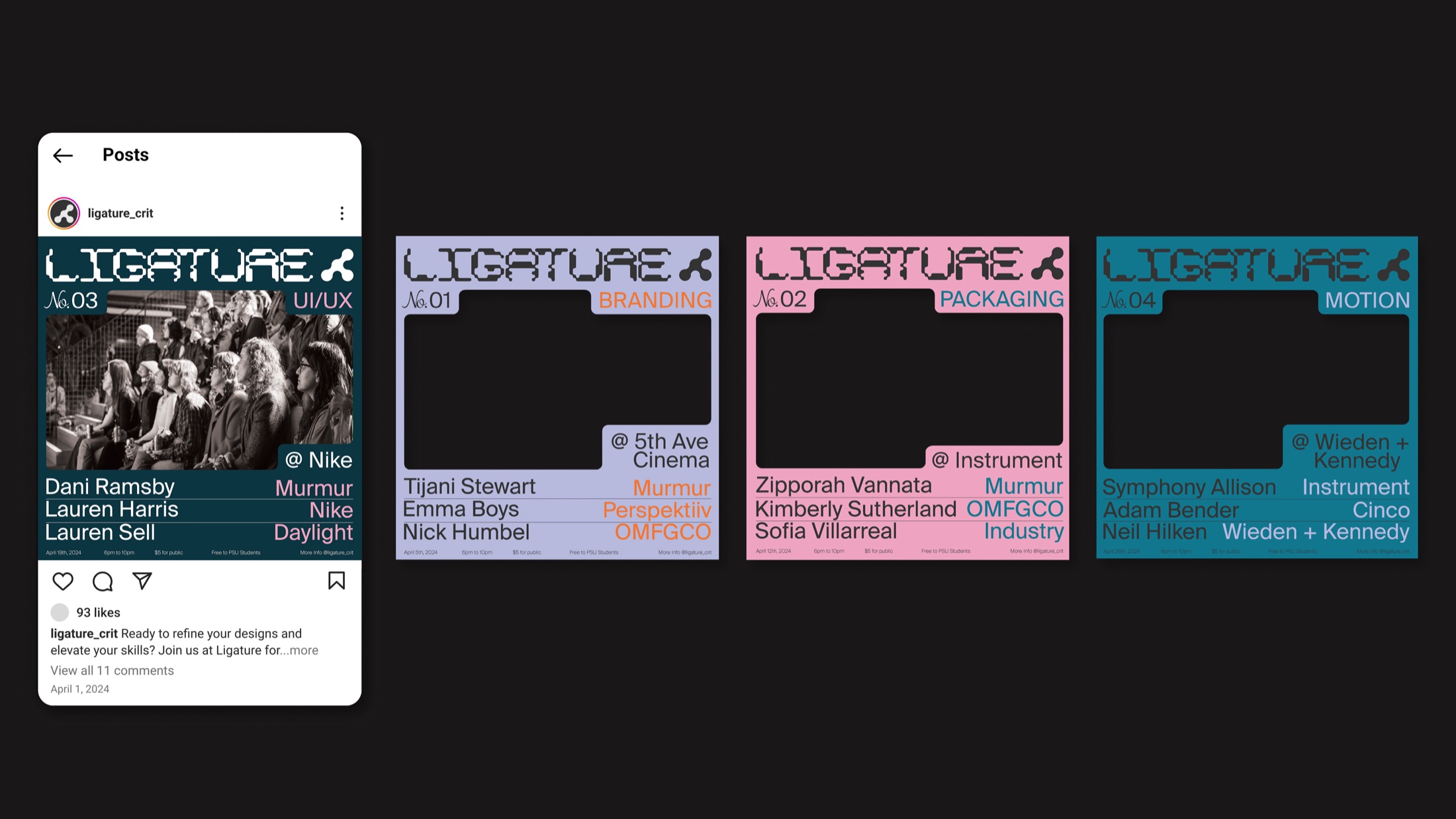 Ligature event poster