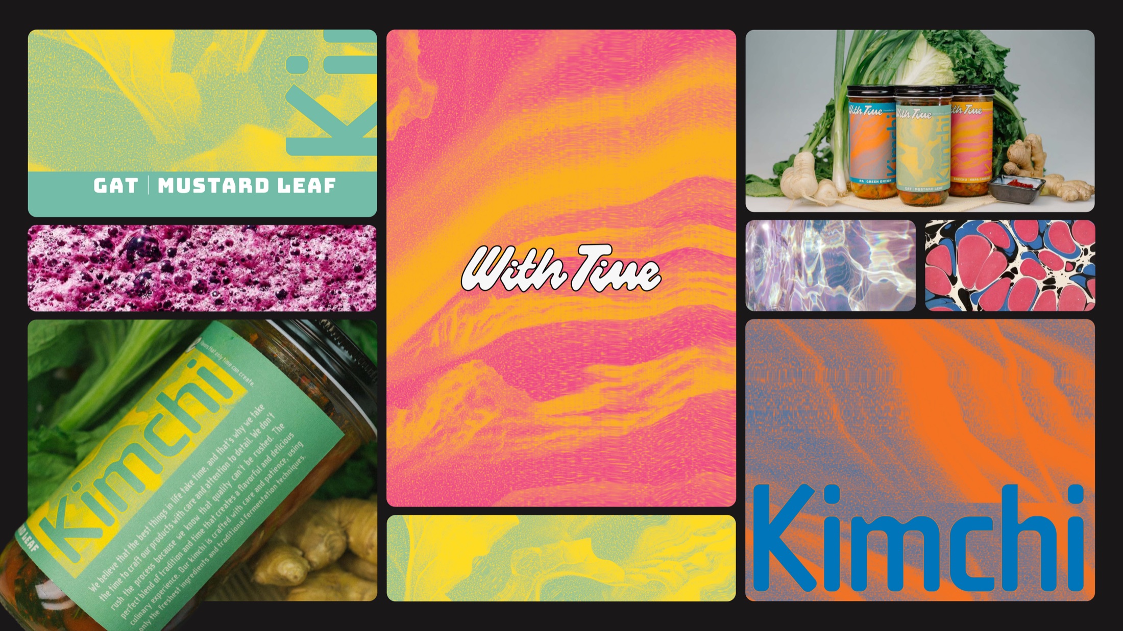 With Time, the full brand system in one layout